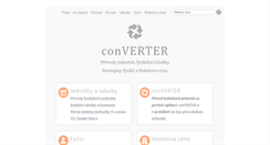 Desktop Screenshot of converter.cz