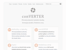Tablet Screenshot of converter.cz